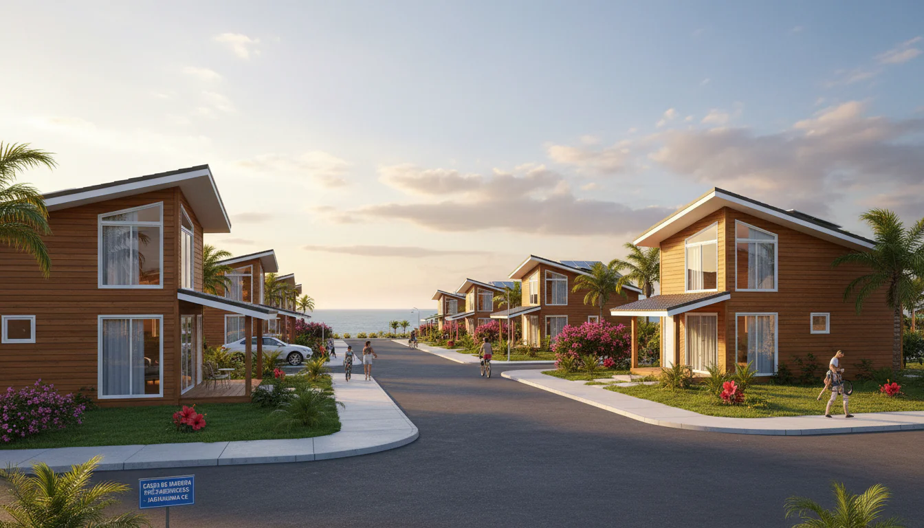 Casas de Madeira Pré-Fabricadas em Jaguaruana – CE