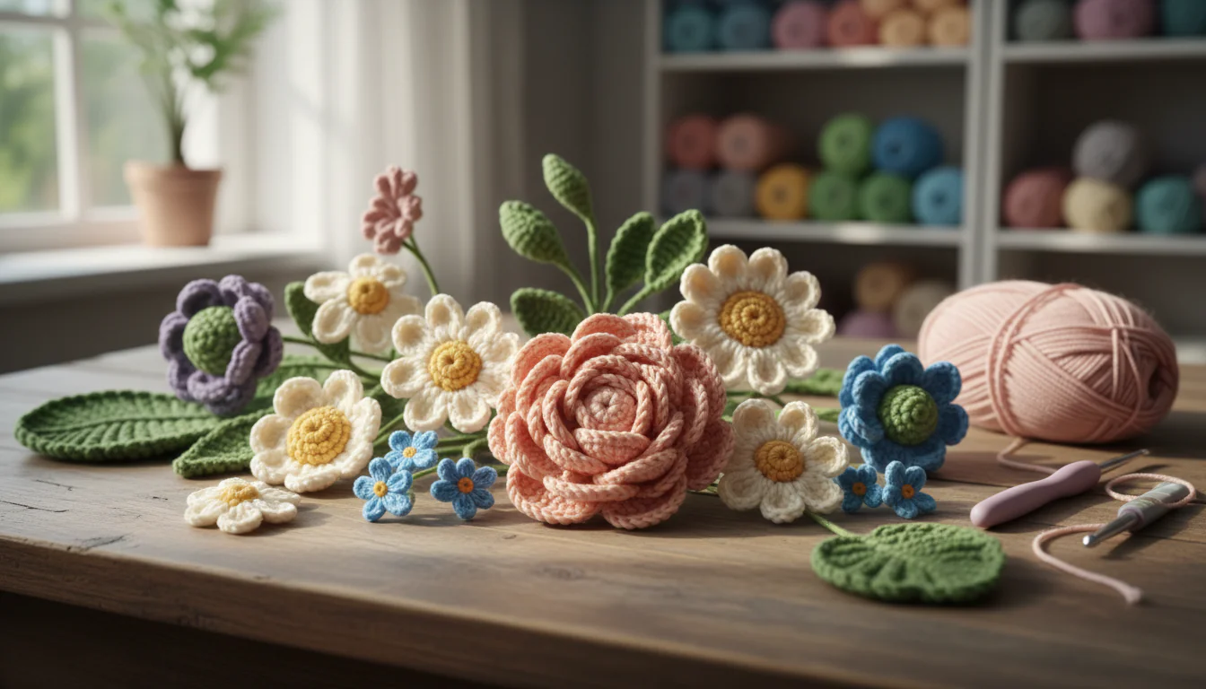 Flor de crochê: como fazer vários tipos e ideias