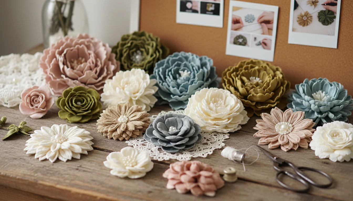 Flor de tecido: fotos e vídeos para colocar em prática