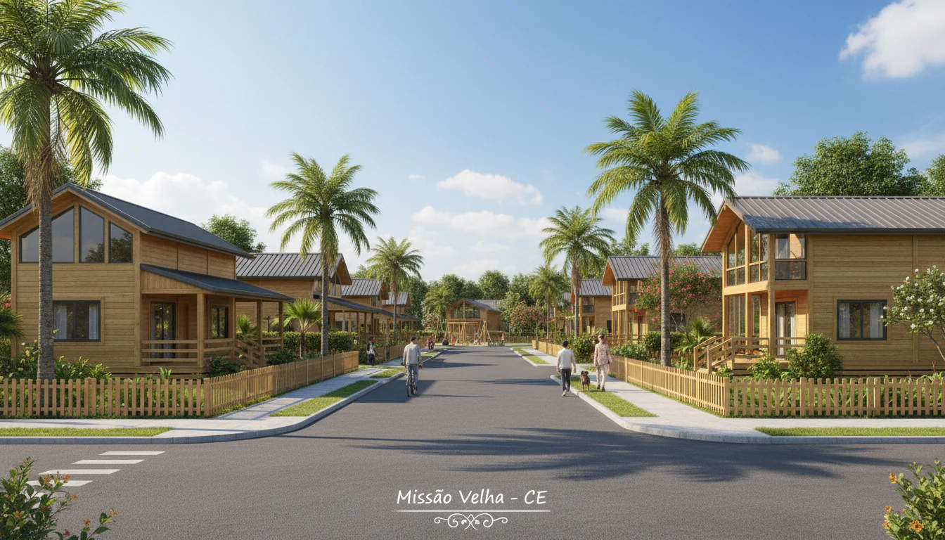 Casas de Madeira Pré-Fabricadas em Missão Velha – CE