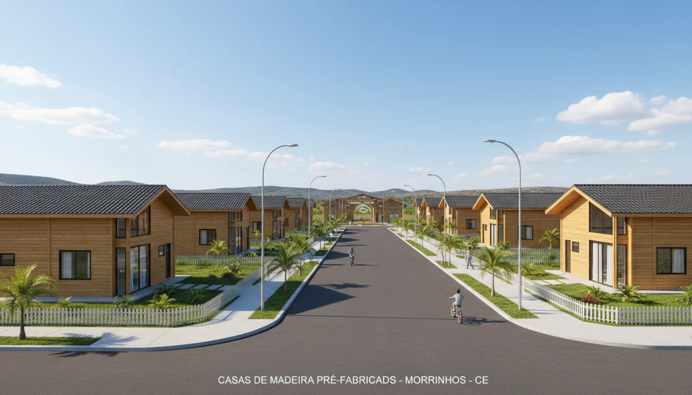 Casas de Madeira Pré-Fabricadas em Morrinhos – CE