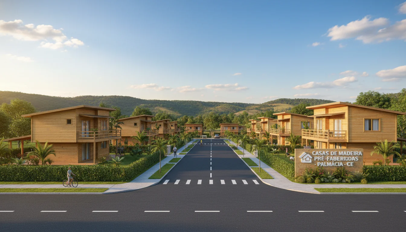Casas de Madeira Pré-Fabricadas em Palmácia – CE