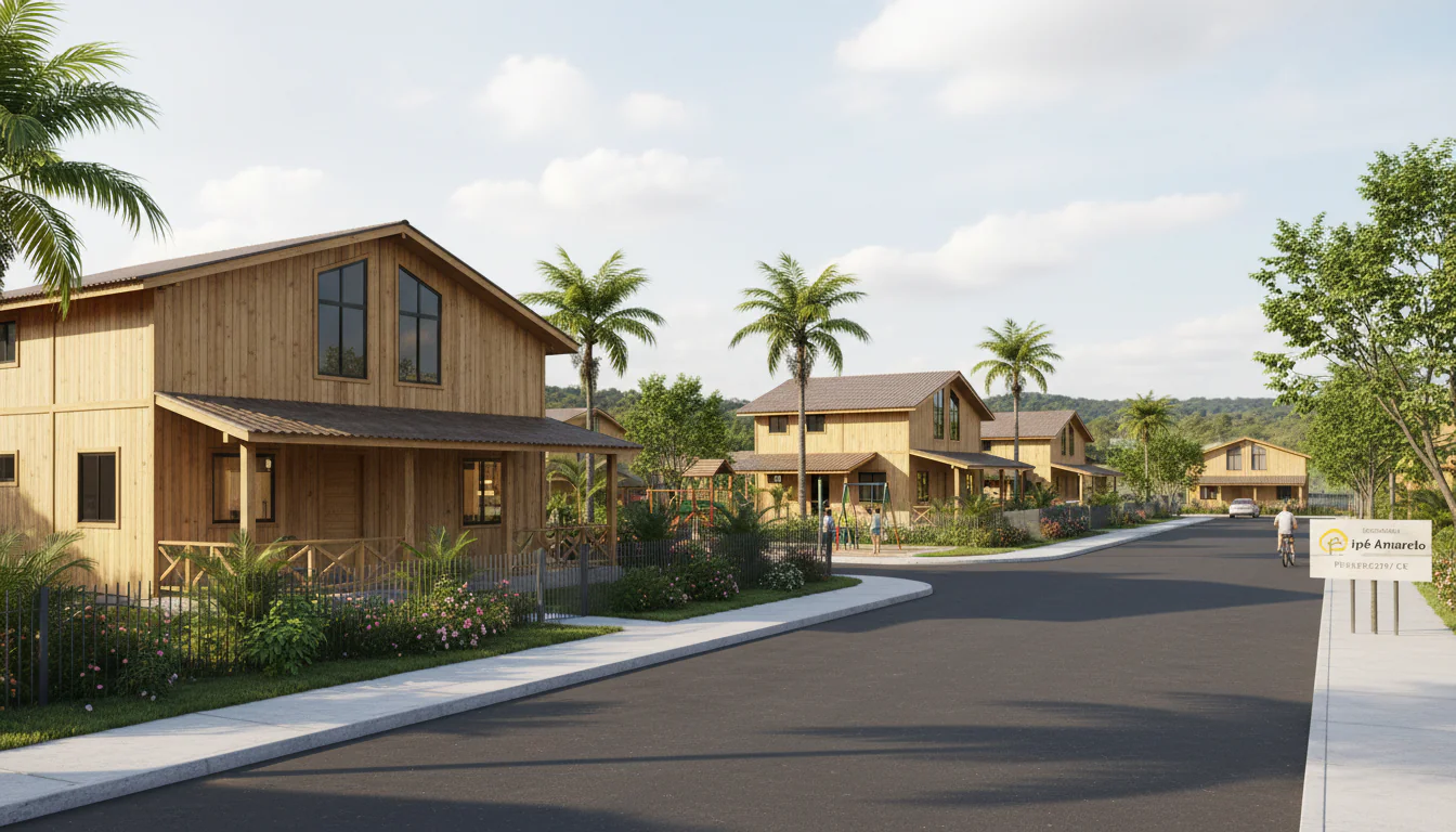 Casas de Madeira Pré-Fabricadas em Pentecoste – CE