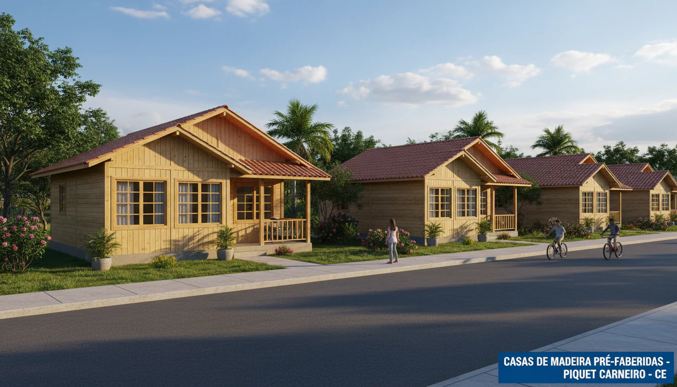 Casas de Madeira Pré-Fabricadas em Piquet Carneiro – CE
