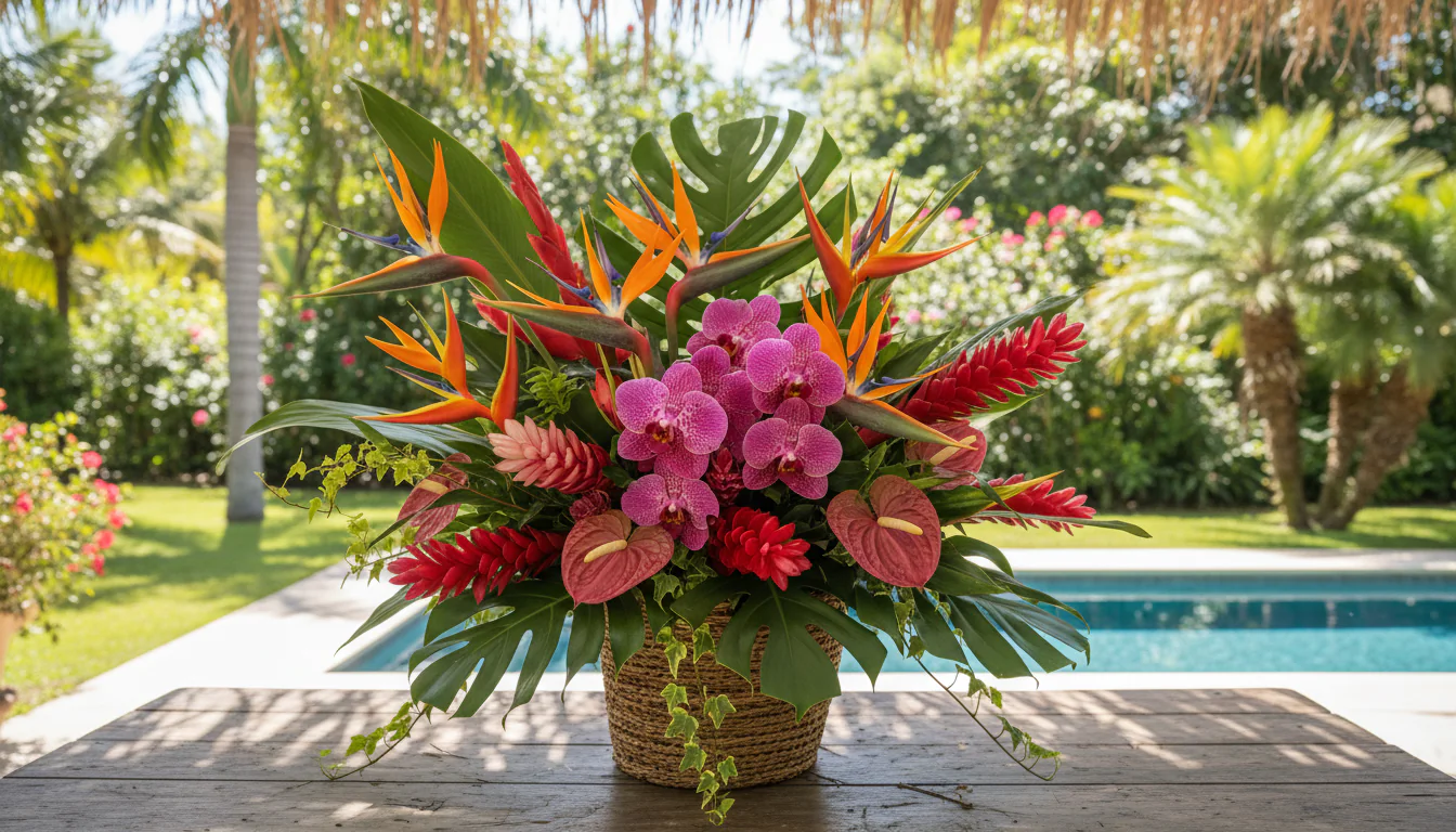 Flores tropicais: espécies e arranjos para ambiente Flores tropicais: espécies e arranjos para ambiente