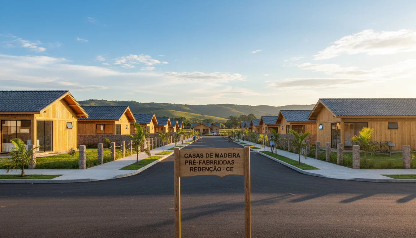 Casas de Madeira Pré-Fabricadas em Redenção – CE Casas de Madeira Pré-Fabricadas em Redenção – CE