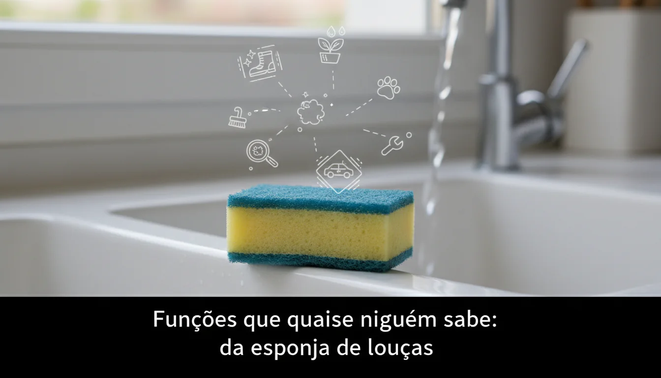 Funções que quase ninguém sabe: da esponja de louças