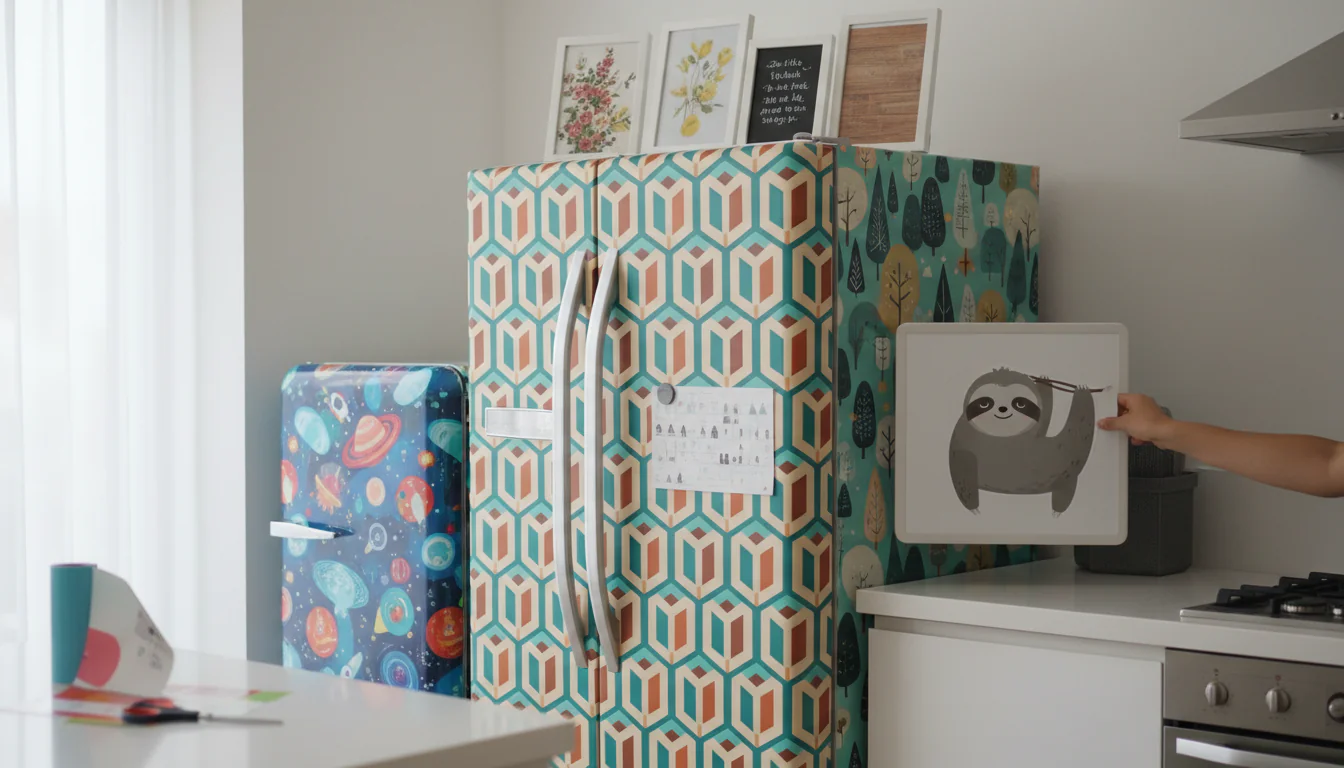 Geladeira adesivada: fotos para você personalizar