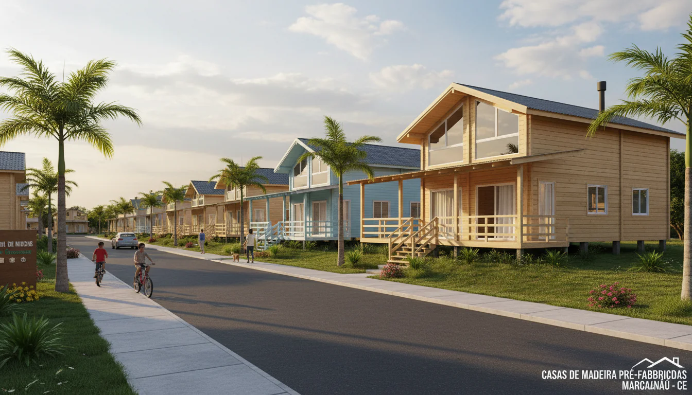 Casas de Madeira Pré-Fabricadas em Maracanaú – CE