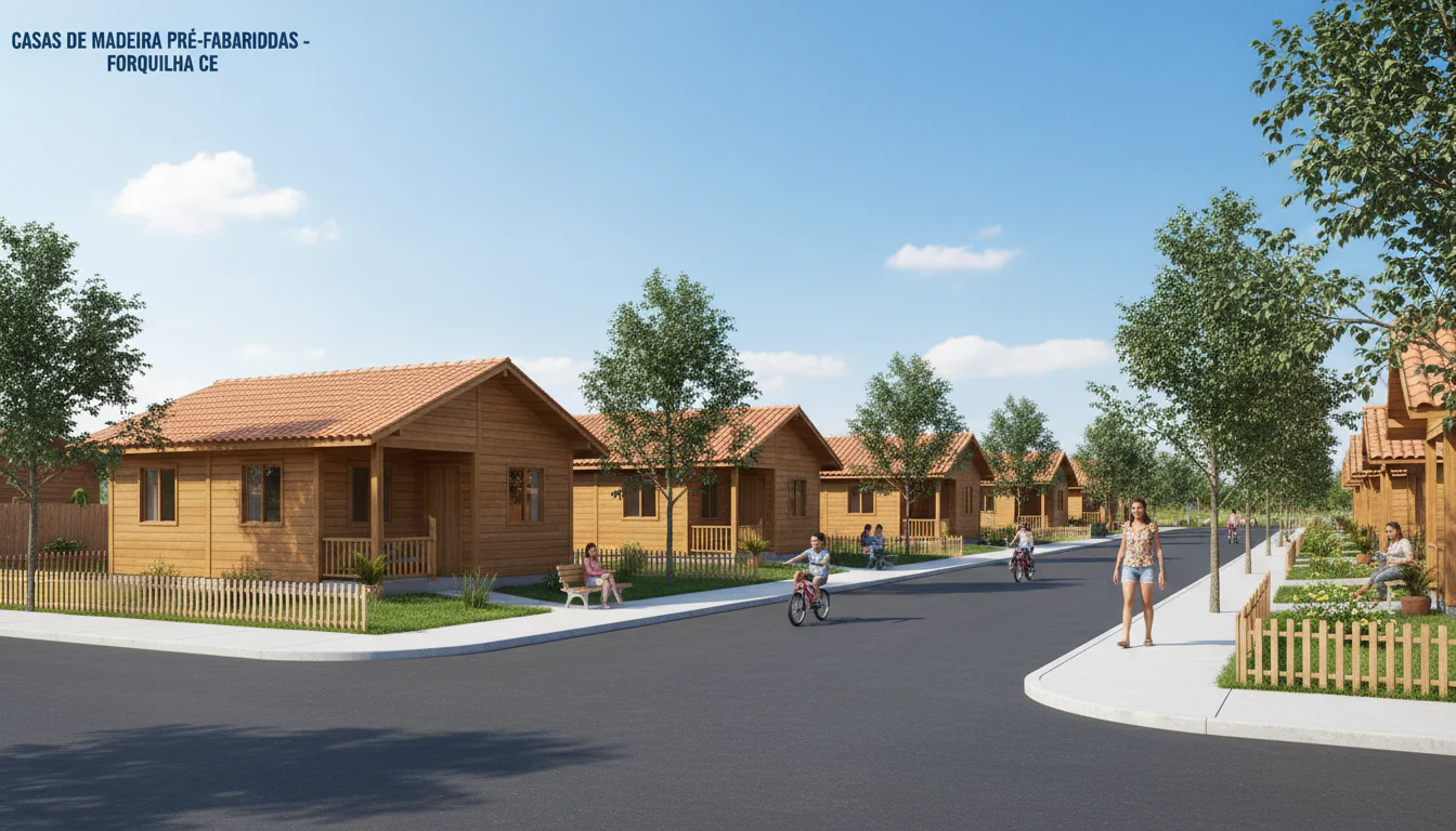 Casas de Madeira Pré-Fabricadas em Forquilha – CE