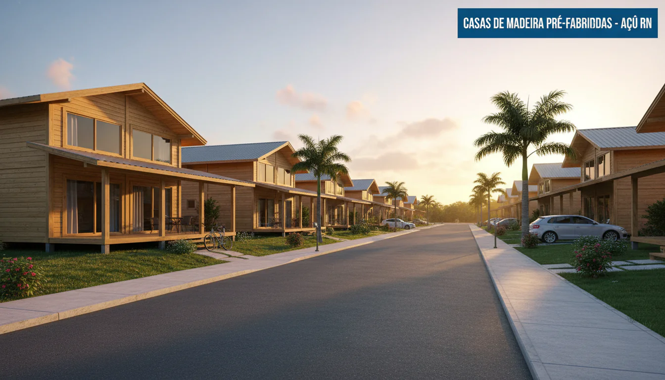 Casas de Madeira Pré-Fabricadas em Açu – RN