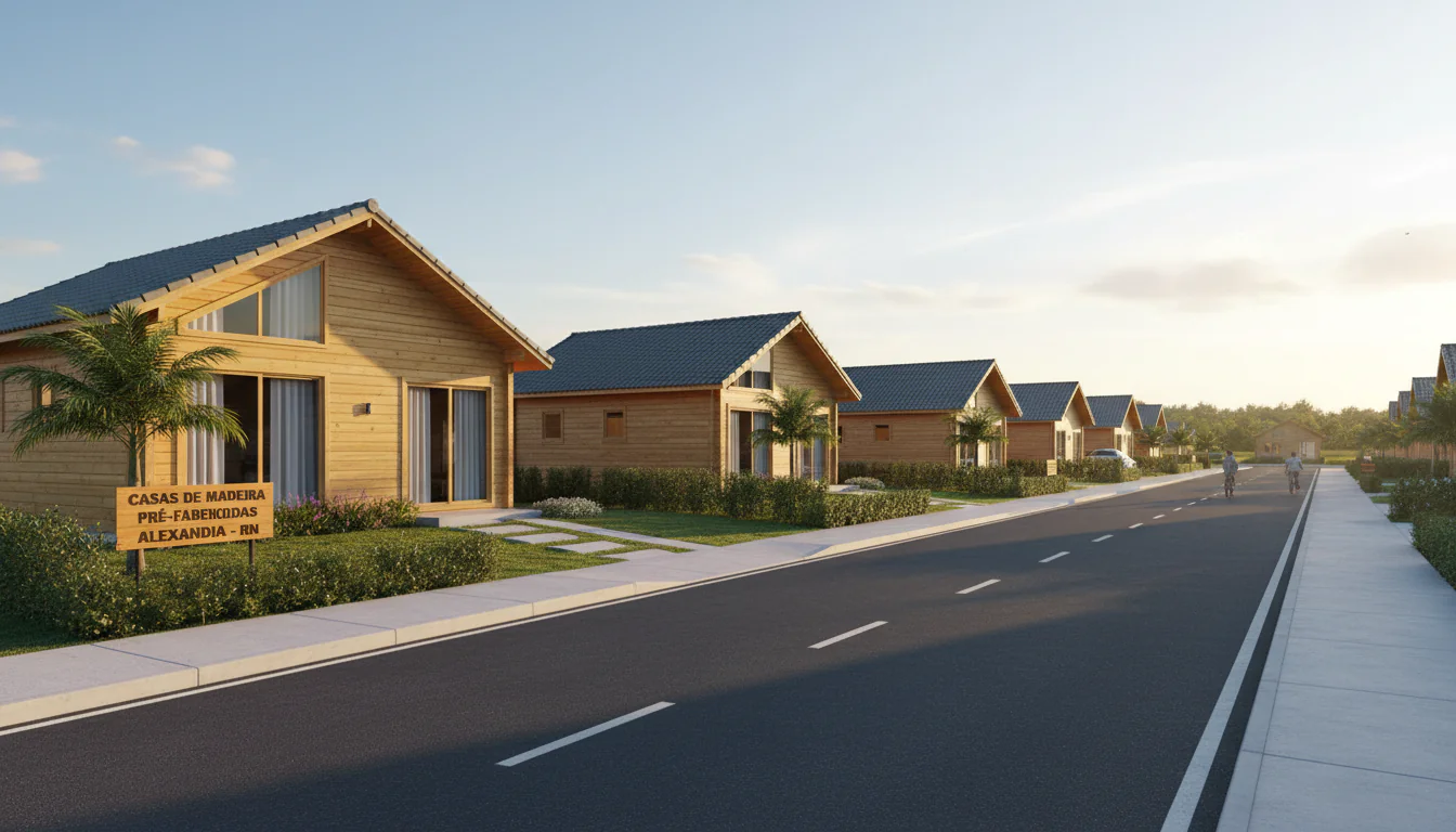 Casas de Madeira Pré-Fabricadas em Alexandria – RN