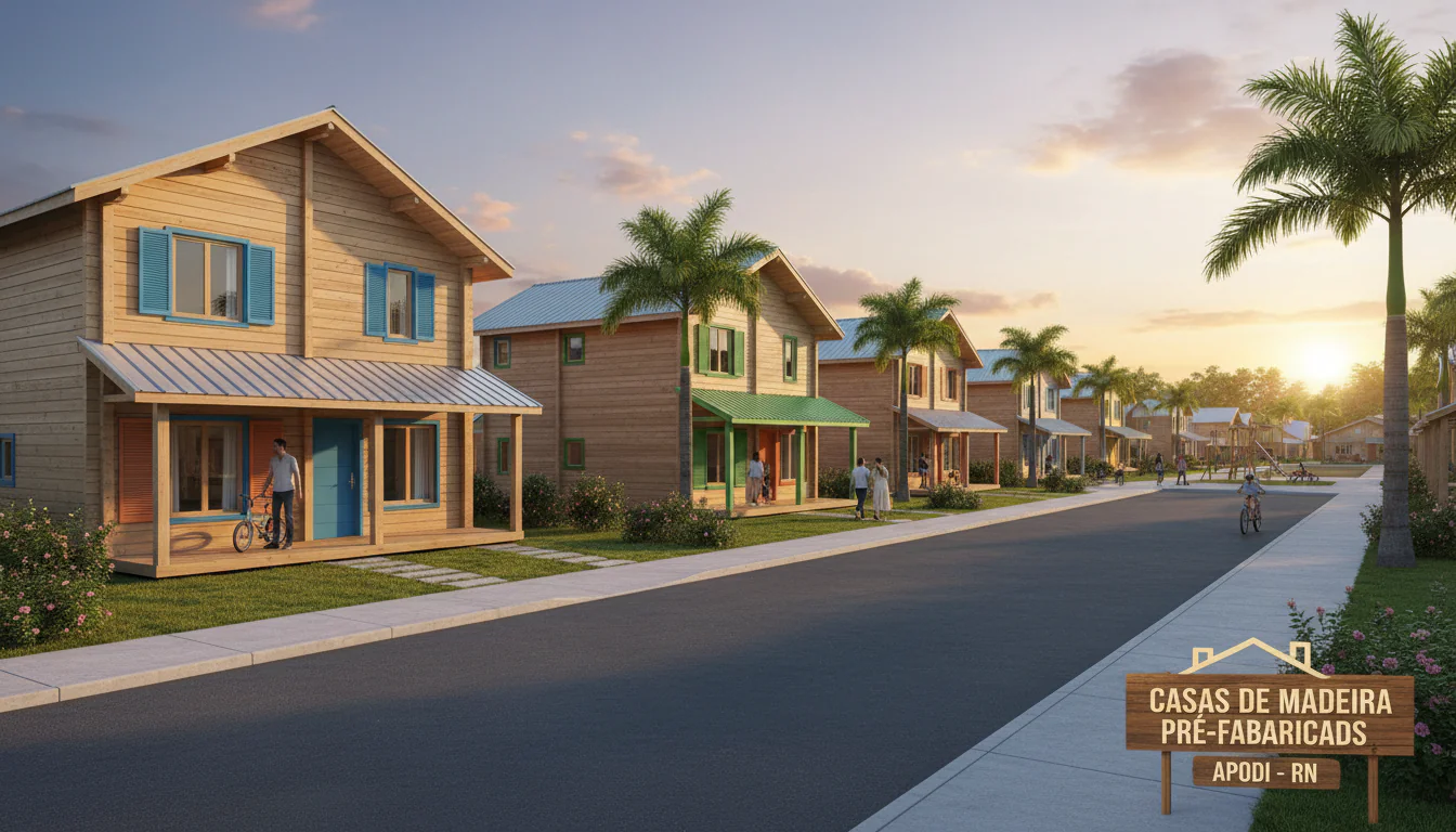 Casas de Madeira Pré-Fabricadas em Apodi – RN
