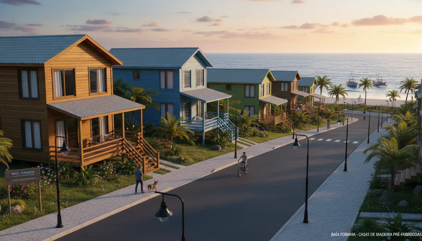 Casas de Madeira Pré-Fabricadas em Baía Formosa – RN