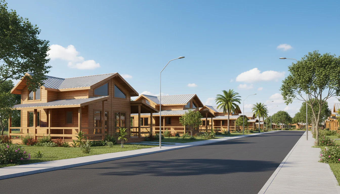 Casas de Madeira Pré-Fabricadas em Carnaubais – RN