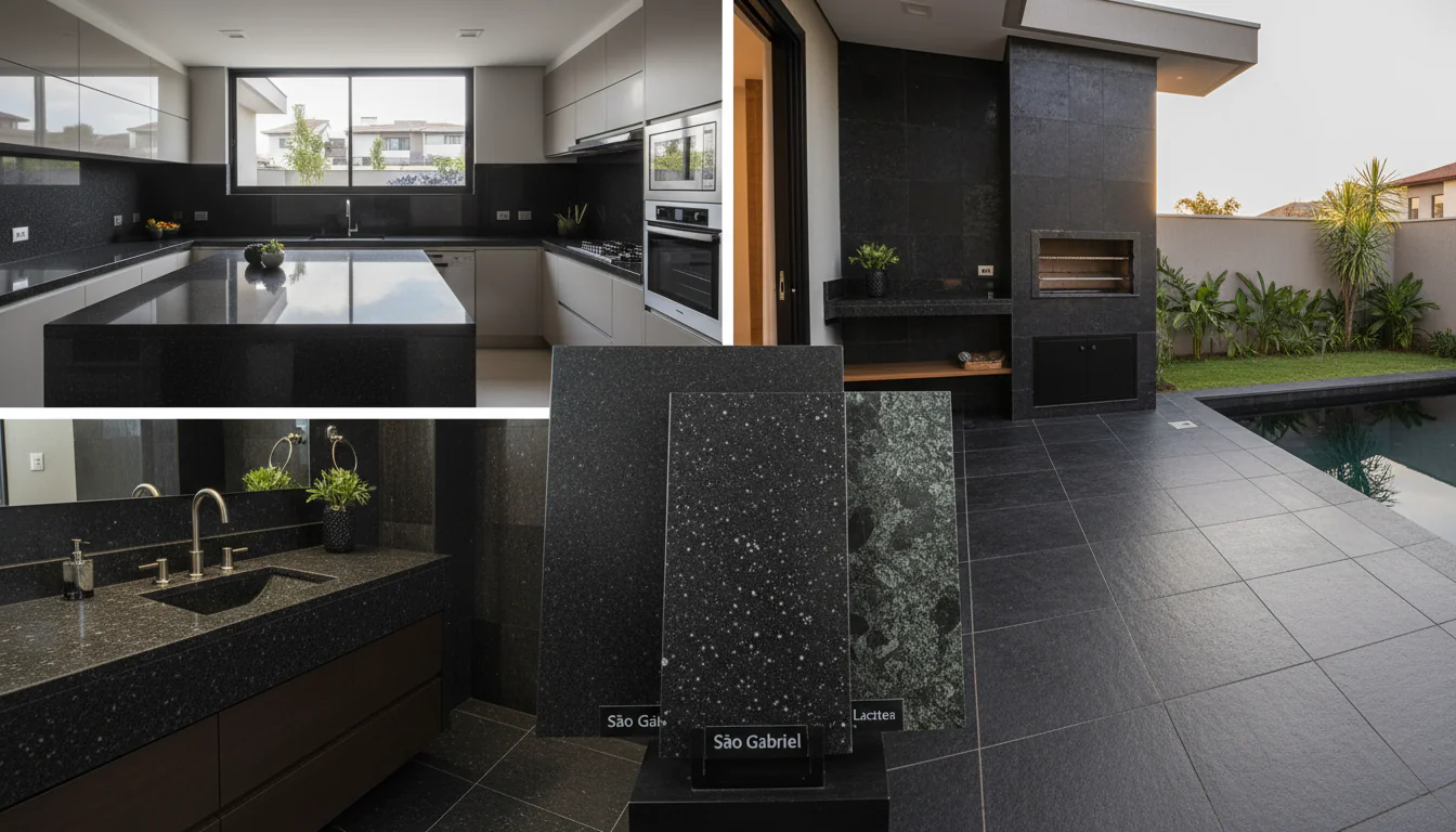 Granito preto: tipos e projetos com revestimento