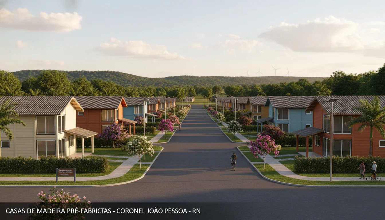 Casas de Madeira Pré-Fabricadas em Coronel João Pessoa – RN