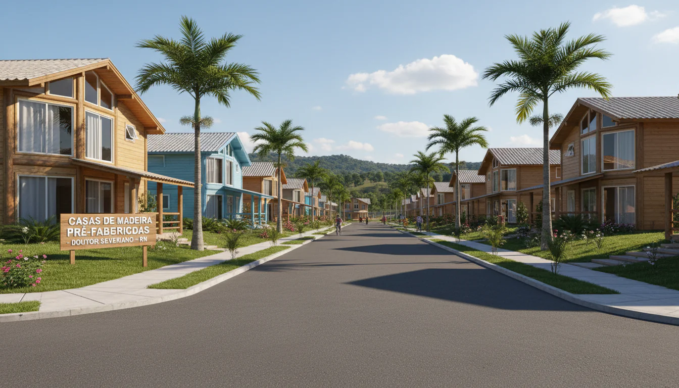Casas de Madeira Pré-Fabricadas em Doutor Severiano – RN