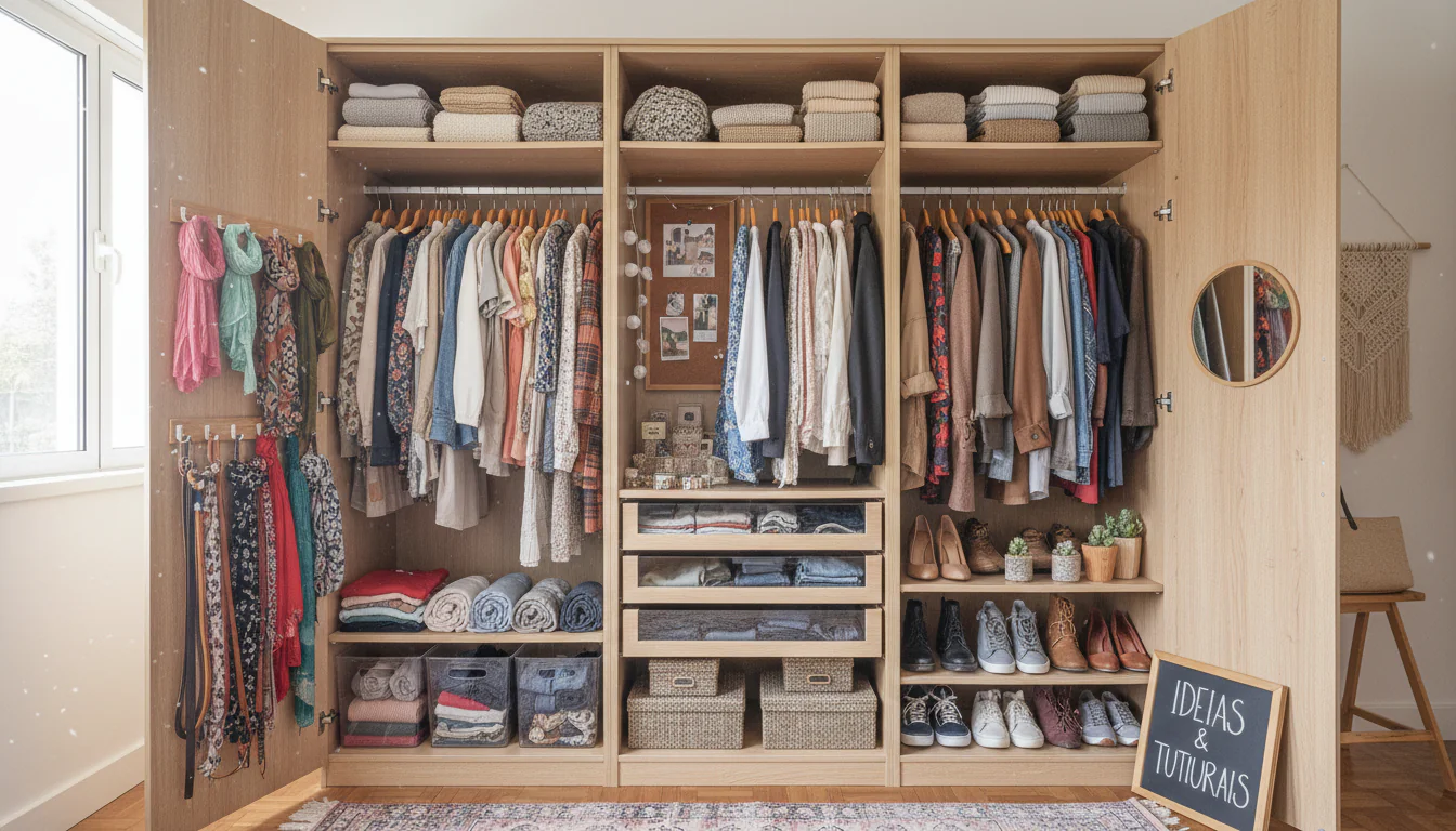 Guarda-roupa aberto: tutoriais e ideias criativas