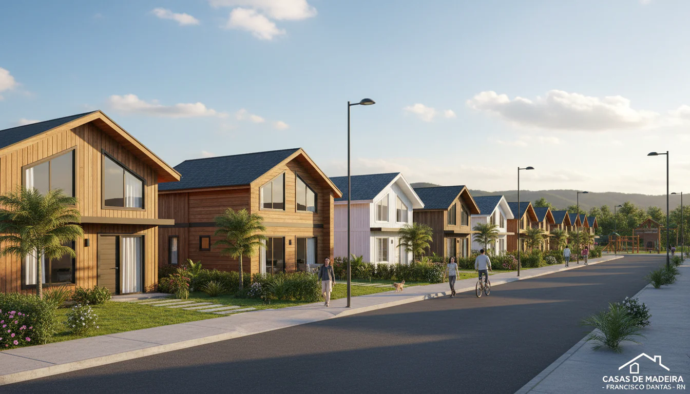 Casas de Madeira Pré-Fabricadas em Francisco Dantas – RN