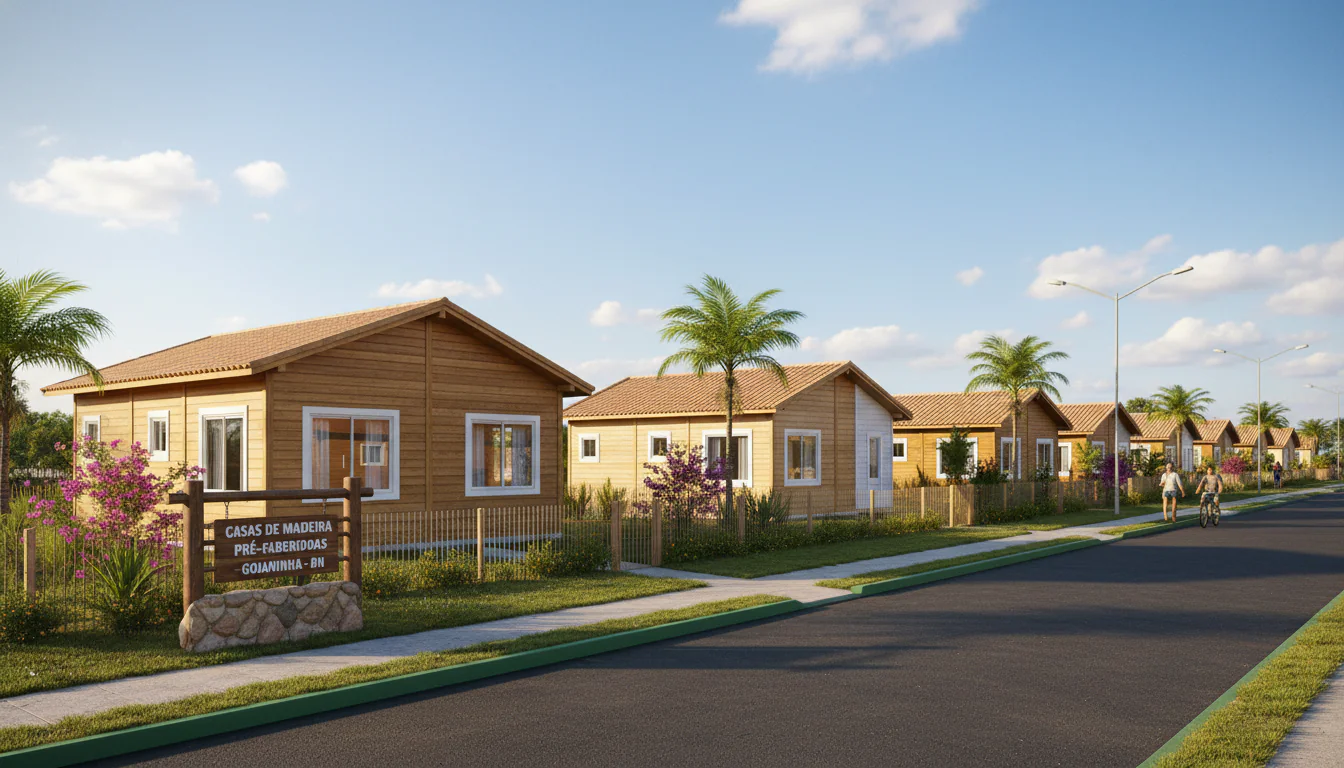 Casas de Madeira Pré-Fabricadas em Goianinha – RN