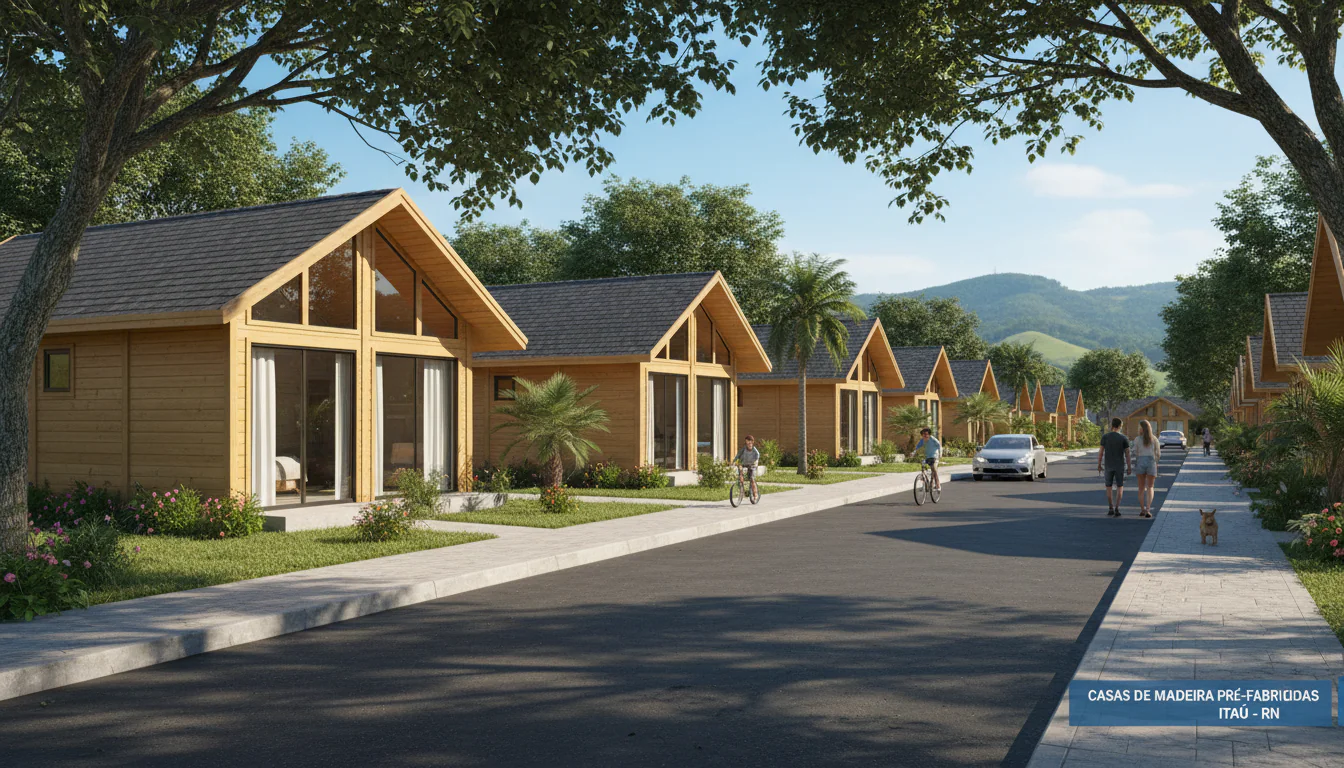 Casas de Madeira Pré-Fabricadas em Itaú – RN