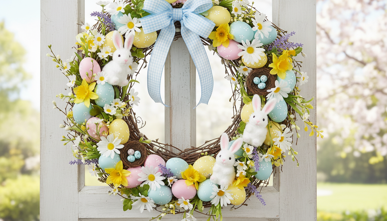 Guirlanda de Páscoa: modelos para enfeitar casa