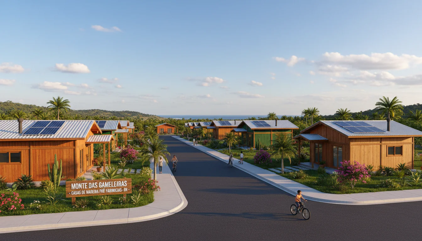 Casas de Madeira Pré-Fabricadas em Monte das Gameleiras – RN