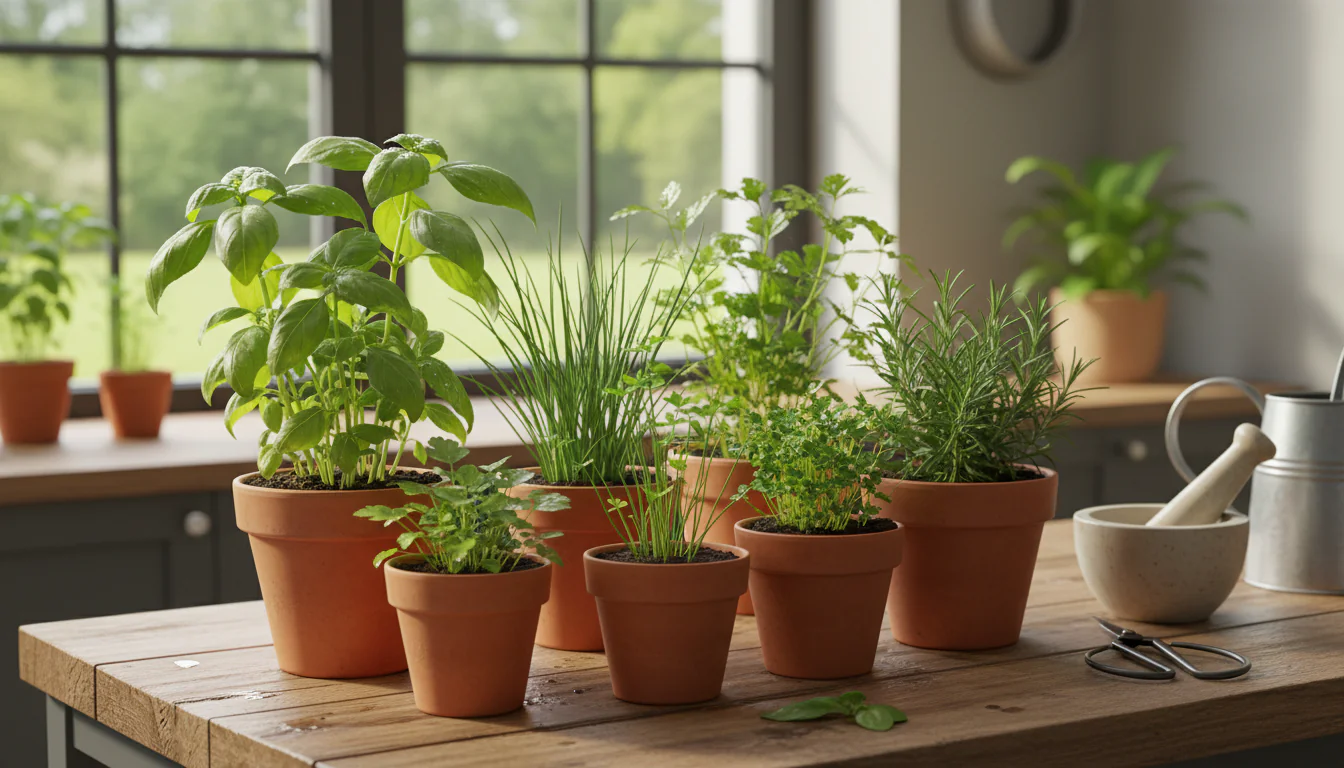 Horta na cozinha: plante seus próprios temperos