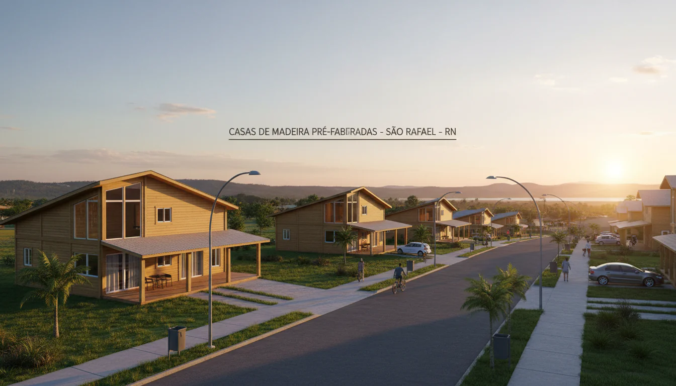 Casas de Madeira Pré-Fabricadas em São Rafael – RN