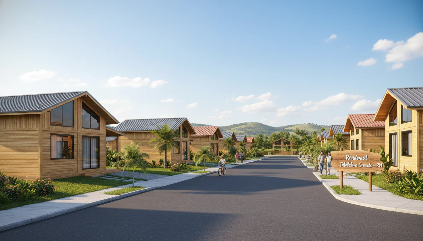 Casas de Madeira Pré-Fabricadas em Taboleiro Grande – RN