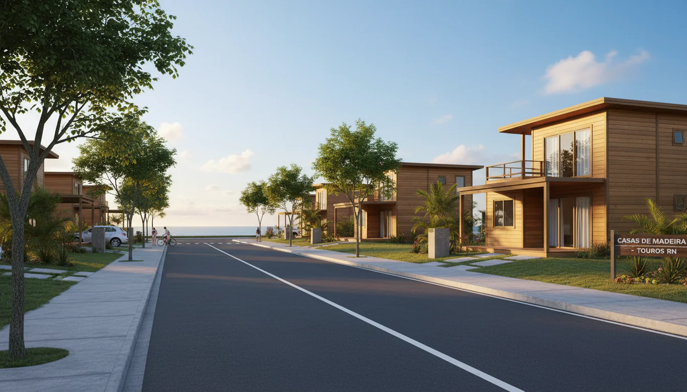 Casas de Madeira Pré-Fabricadas em Touros – RN Casas de Madeira Pré-Fabricadas em Touros – RN