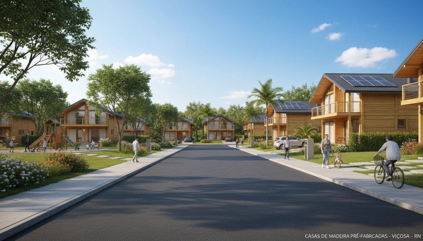 Casas de Madeira Pré-Fabricadas em Viçosa – RN