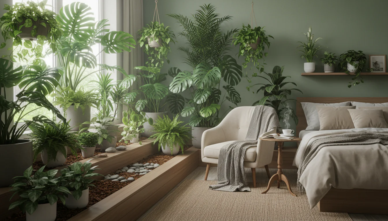 Jardim de inverno no quarto: ideias verdes Jardim de inverno no quarto: ideias verdes