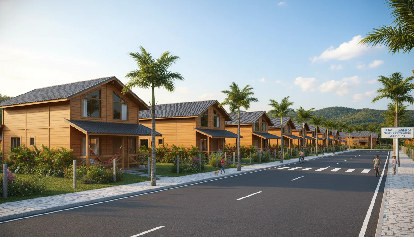 Casas de Madeira Pré-Fabricadas em Areia – PB