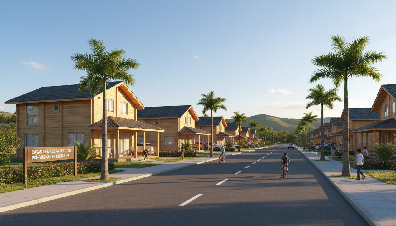 Casas de Madeira Pré-Fabricadas em Aroeiras – PB