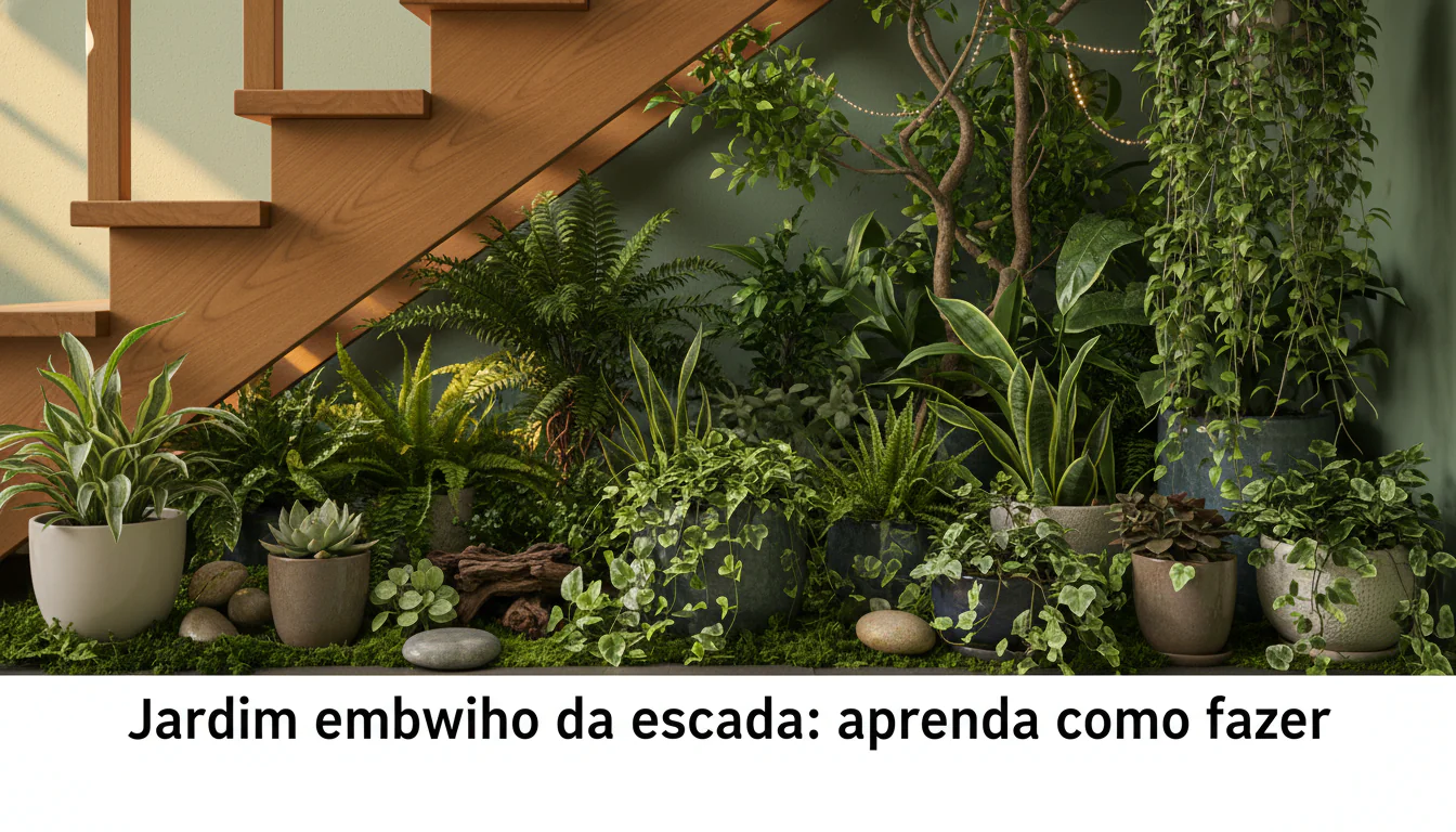 Jardim embaixo da escada: aprenda como fazer