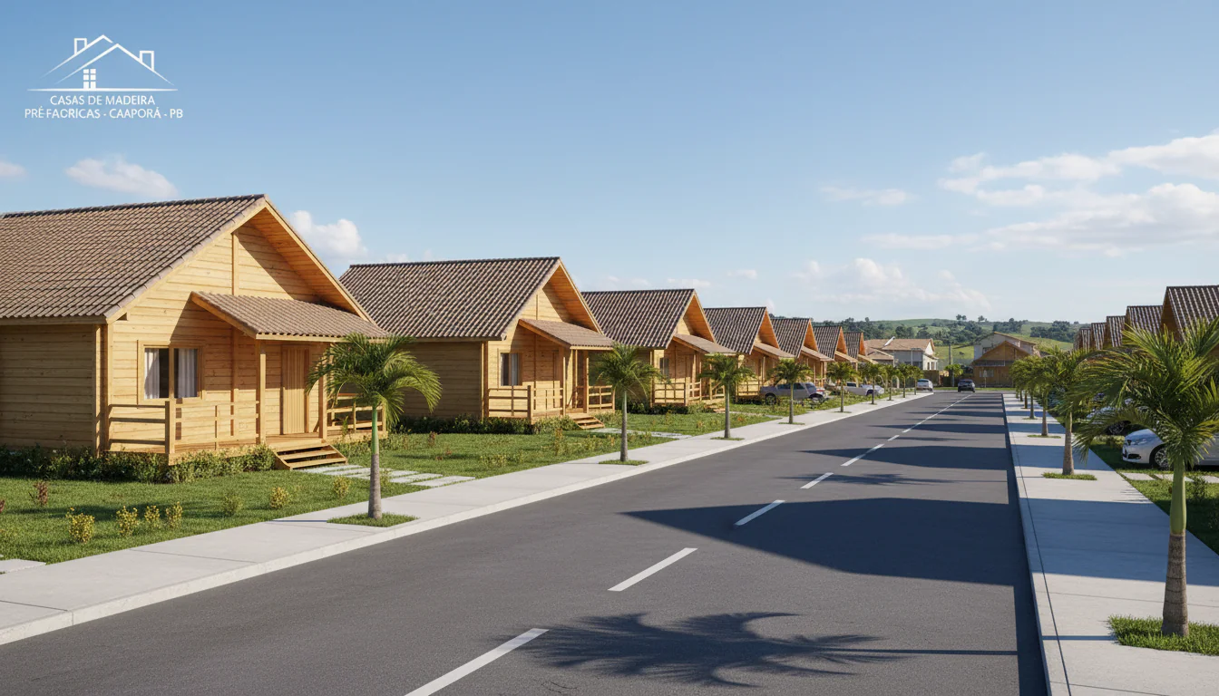 Casas de Madeira Pré-Fabricadas em Caaporã – PB