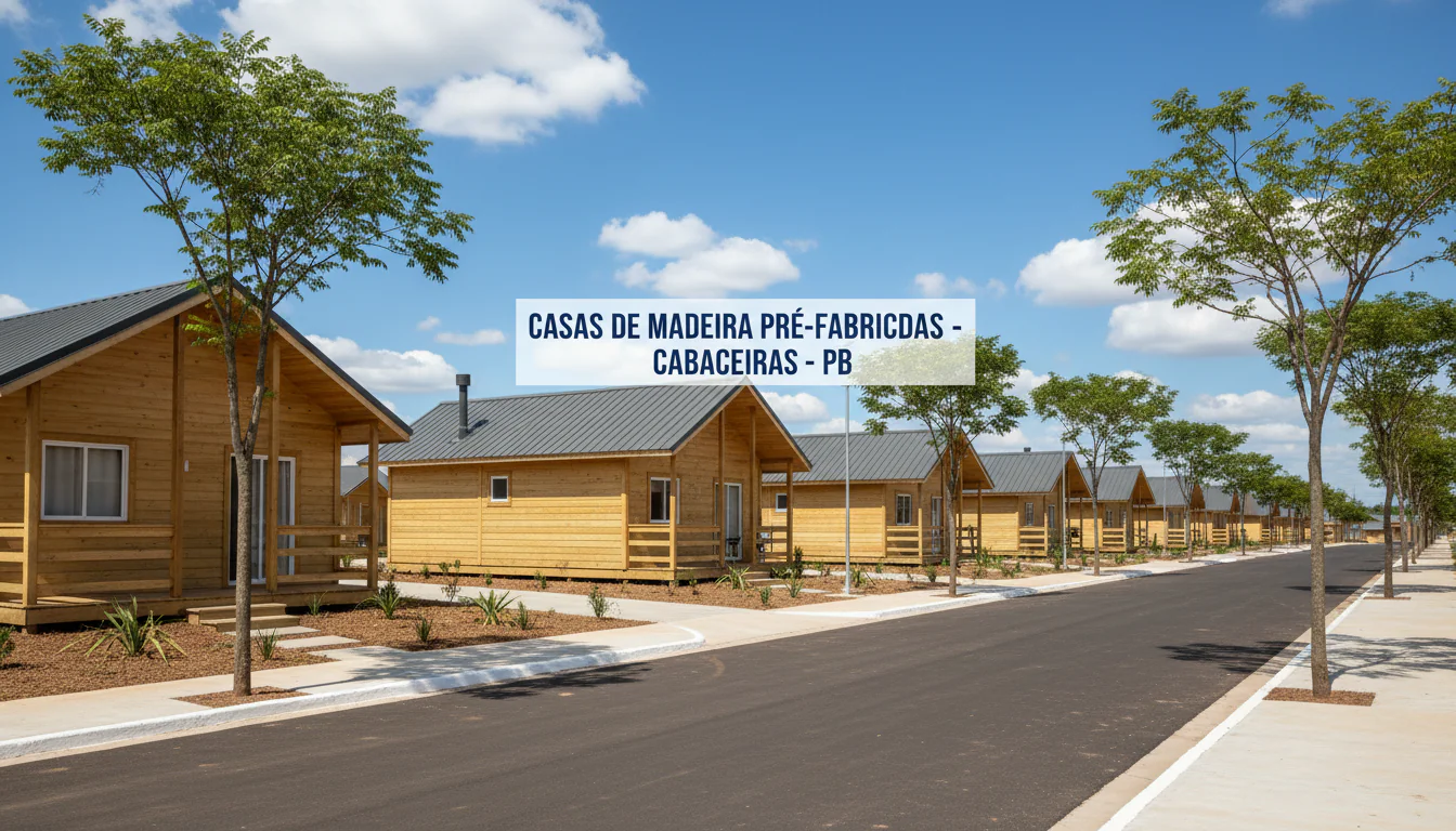 Casas de Madeira Pré-Fabricadas em Cabaceiras – PB