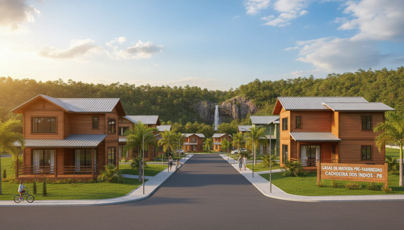 Casas de Madeira Pré-Fabricadas em Cachoeira dos Índios – PB Casas de Madeira Pré-Fabricadas em Cachoeira dos Índios – PB