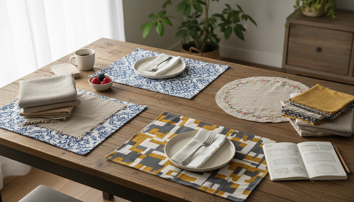 Jogo americano de tecido: modelos e dicas Jogo americano de tecido: modelos e dicas