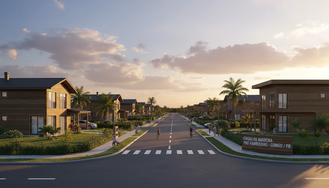 Casas de Madeira Pré-Fabricadas em Congo – PB