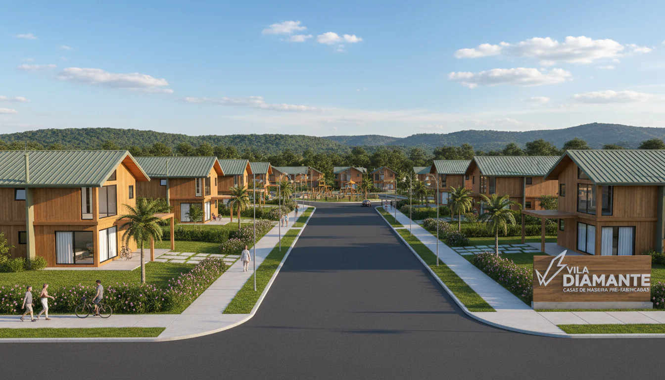 Casas de Madeira Pré-Fabricadas em Diamante – PB