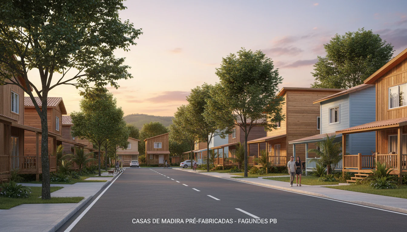 Casas de Madeira Pré-Fabricadas em Fagundes – PB