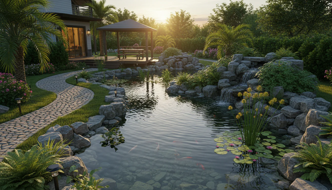 Pequeno oásis: projetos de lagos em jardins