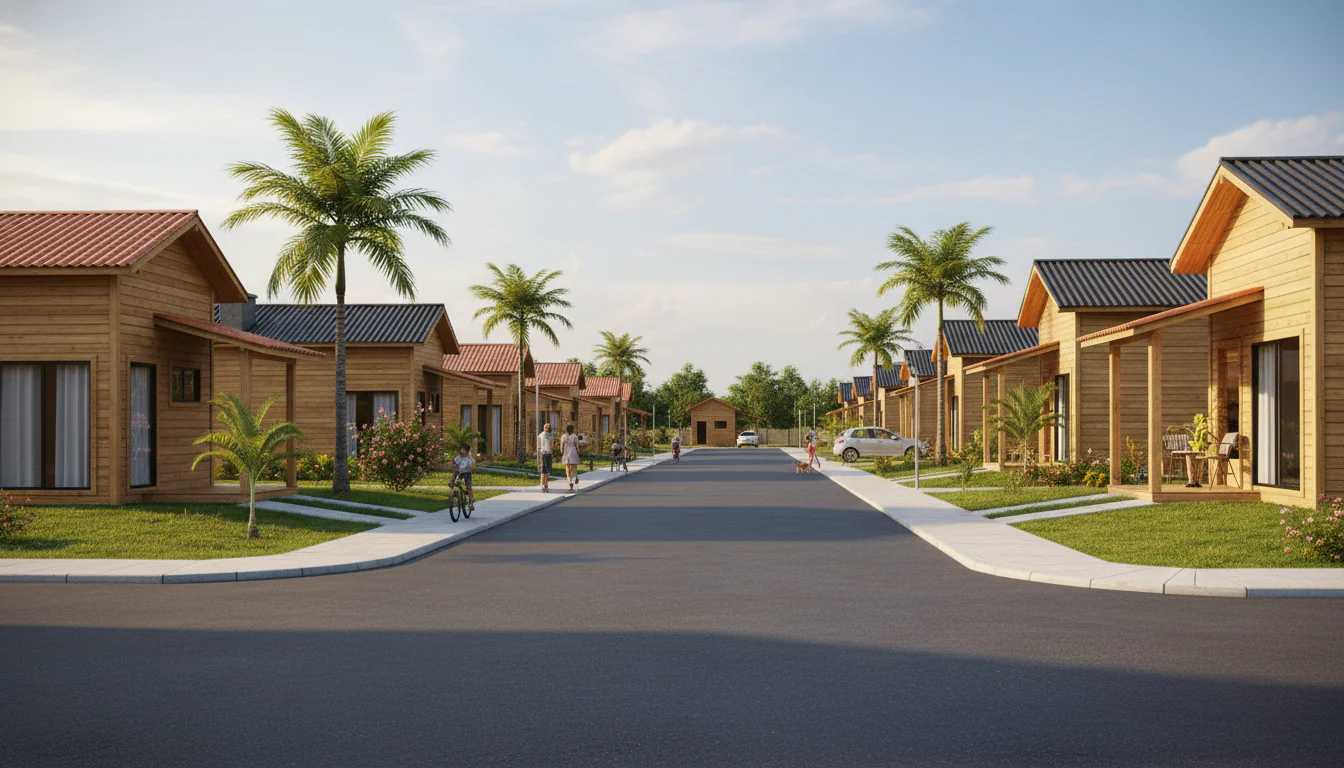 Casas de Madeira Pré-Fabricadas em Lastro – PB