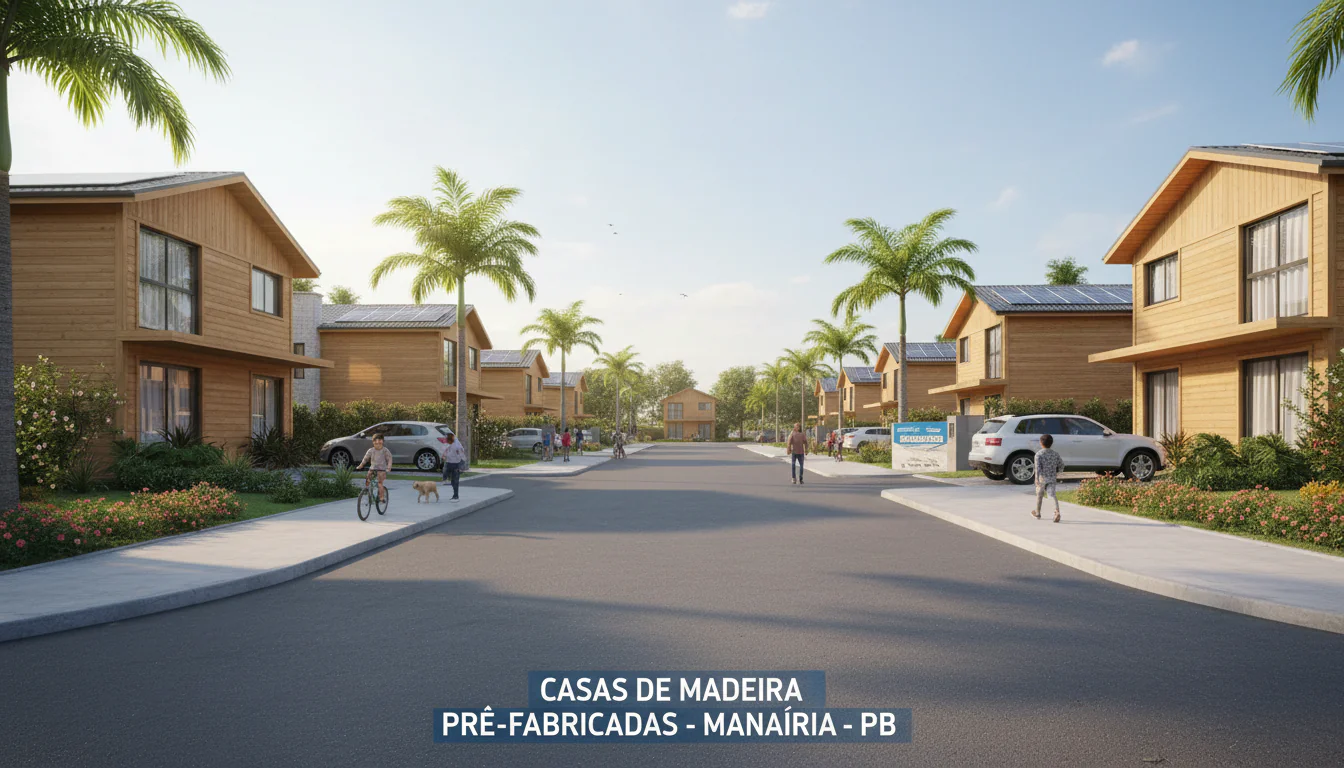 Casas de Madeira Pré-Fabricadas em Manaíra – PB
