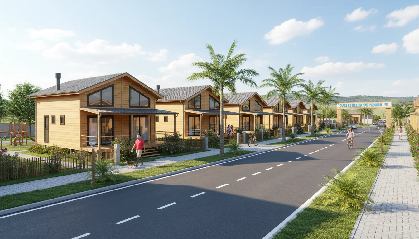 Casas de Madeira Pré-Fabricadas em Passagem – PB