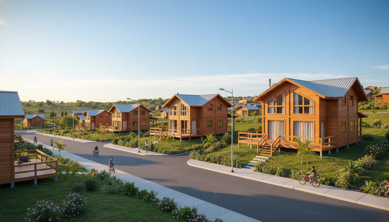 Casas de Madeira Pré-Fabricadas em Riacho dos Cavalos – PB Casas de Madeira Pré-Fabricadas em Riacho dos Cavalos – PB