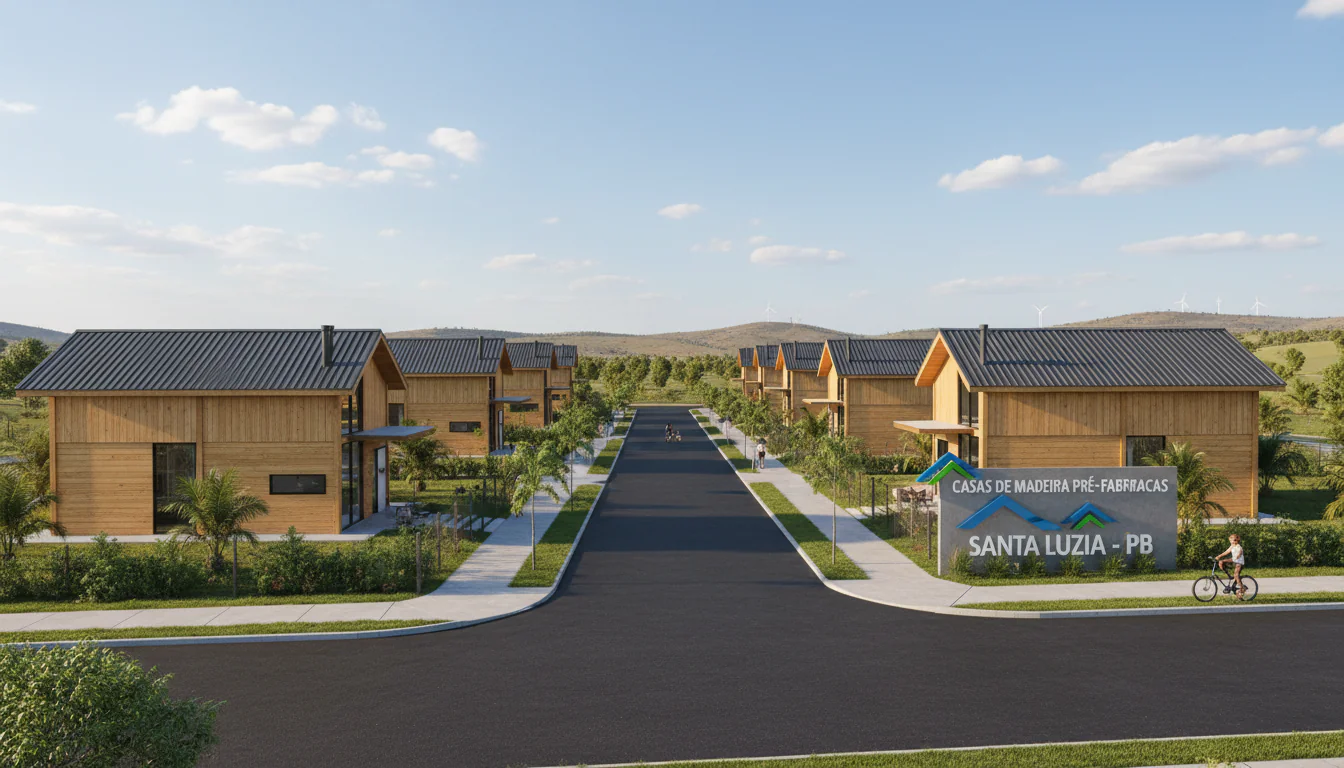 Casas de Madeira Pré-Fabricadas em Santa Luzia – PB